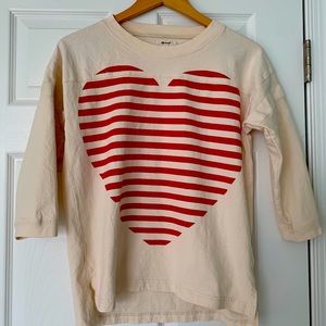 Madewell Striped Heart Tee